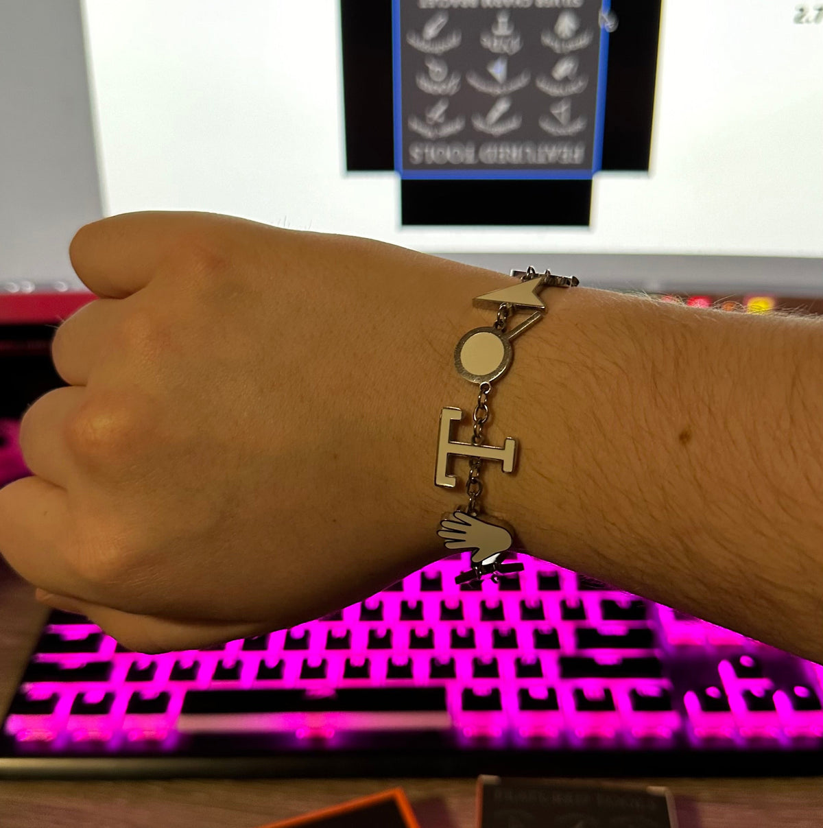Illustrator Charm Bracelet