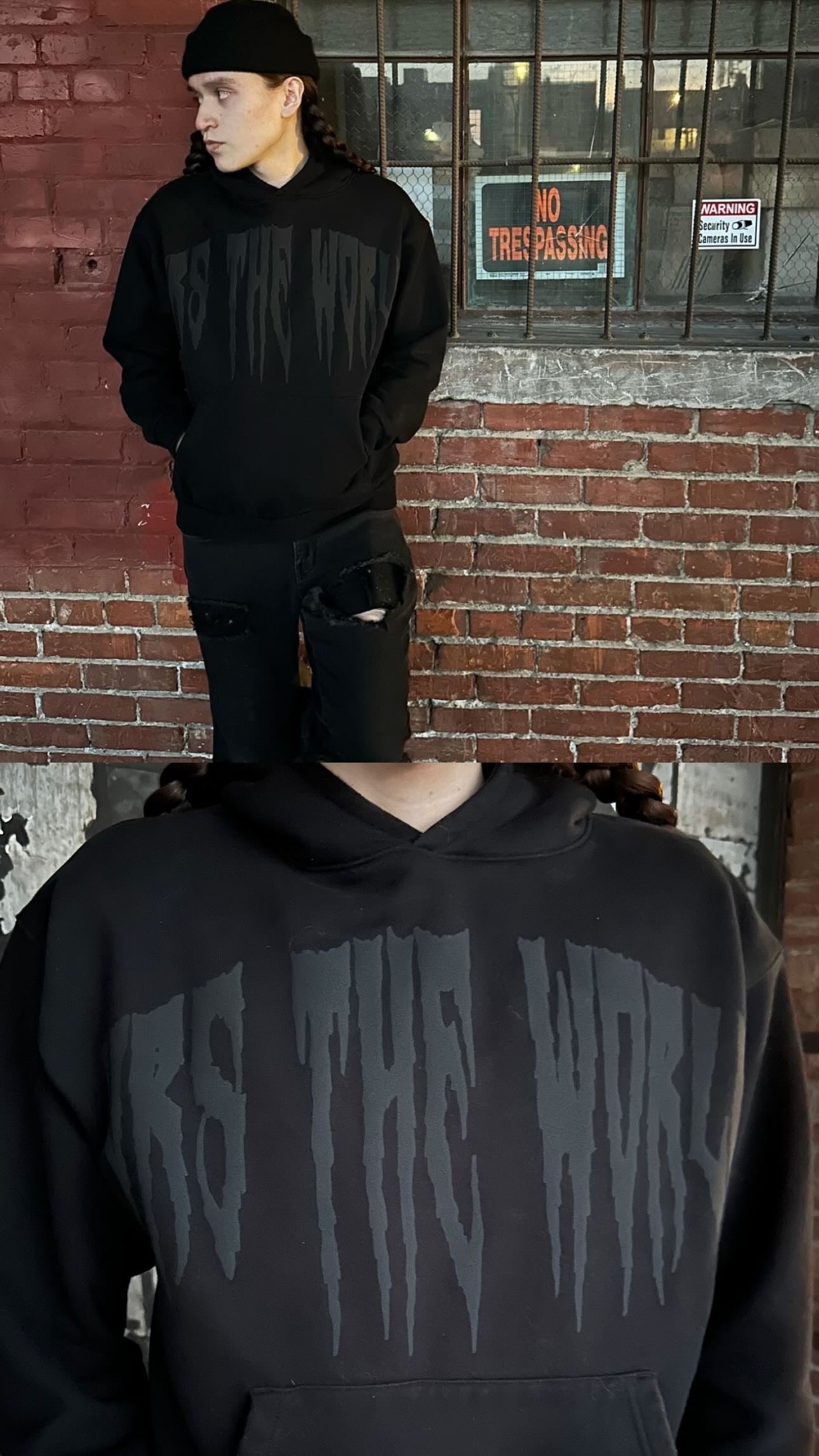 Black on Black Hoodie