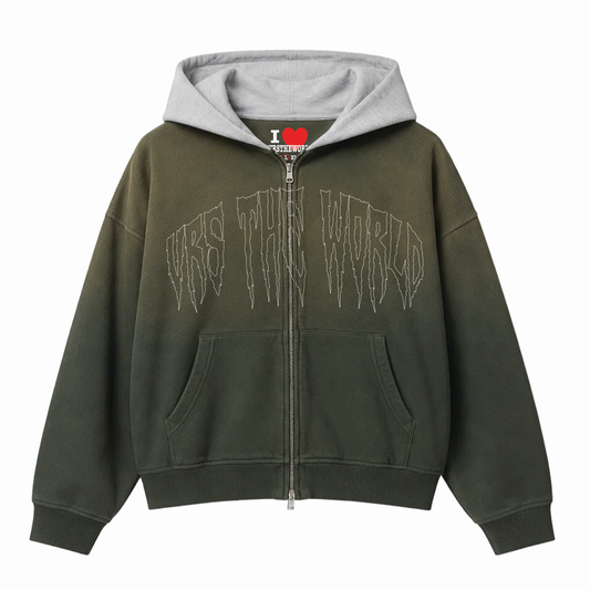 Gothic Oversized Heavyweight Zip-Up