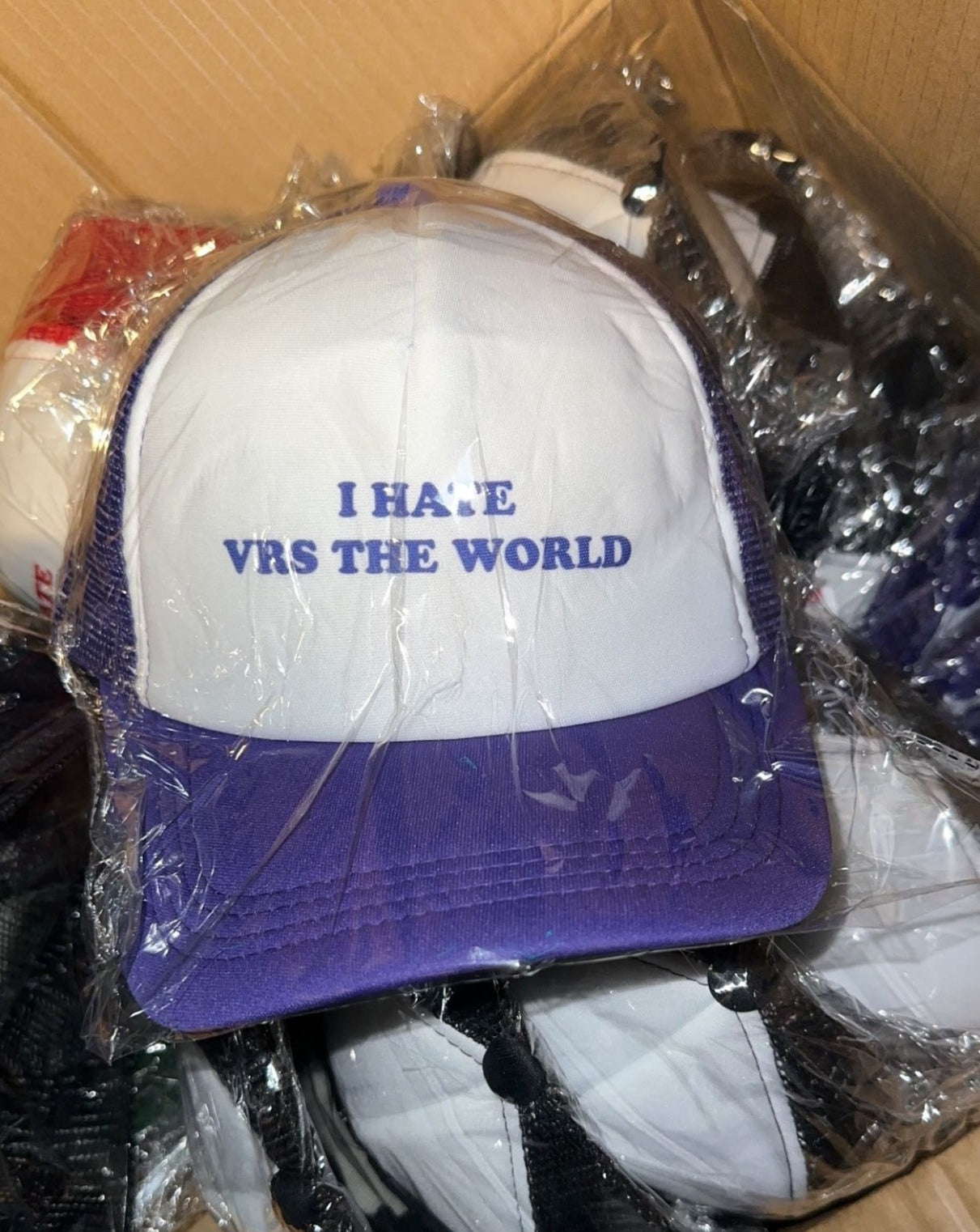 "I HATE VRS THE WORLD" Trucker Hats