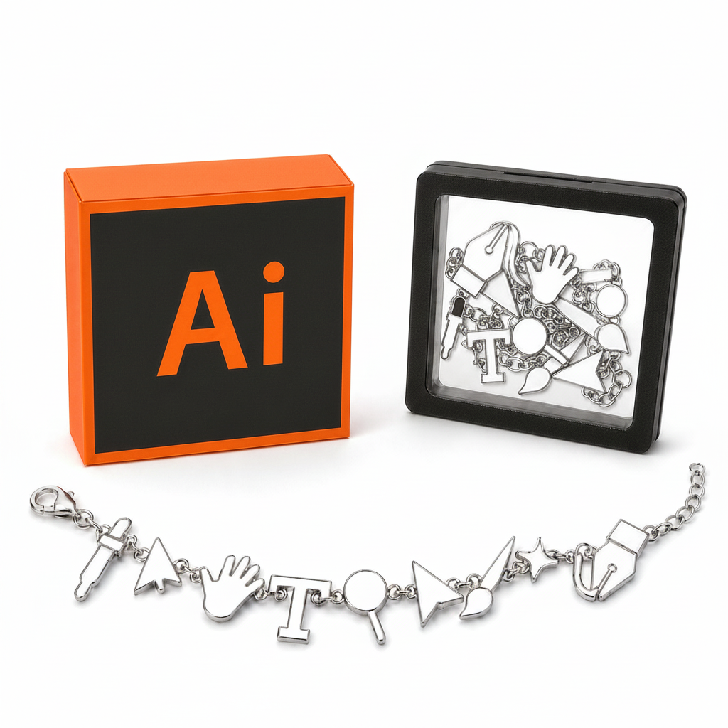 Illustrator Charm Bracelet